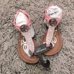 Adorable pink bling sandals